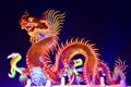 Nakhon sawan cityThailand Tourists come to visit the Chinese New Year Lantern Festival, Dragon Chinese New Year, Chinese Dragon Royalty Free Stock Photo