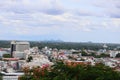 Background image, buildings, tall buildings, community areas, in downtown Nakhon Sawan.