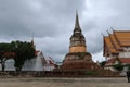 Nakhon Sawan, Thailand 13 Oct 2021 Wat Kob Nakhon Sawan Wat Woranat Banphot, a large chedi built in the Sukhothai