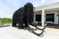 Big Mammoth model recycle made from old Car tire Royalty Free Stock Photo