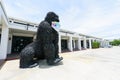 Big Monkey gorilla model recycle made from old Car tire Royalty Free Stock Photo