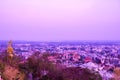 NAKHONSAWAN, THAILAND - January 24, 2020 : Aerial view of Nakhon Sawan cityscape