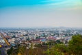 NAKHONSAWAN, THAILAND - January 24, 2020 : Aerial view of Nakhon Sawan cityscape