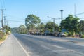 Nakornnayok,Thailand-December 15,2019:During the dry season, people who have a career raising buffalo. .