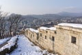 Naksan park stone wall Royalty Free Stock Photo