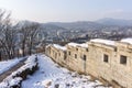 Naksan park stone wall Royalty Free Stock Photo