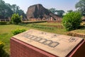 Nalanda , India`s ancient university returns to life  Bihar Royalty Free Stock Photo