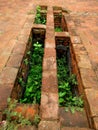 Kitchen in Ancient Nalanda University functioned between the 5th and 13th centuries Royalty Free Stock Photo