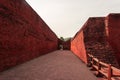 Nalanda University Ruins ,the first Buddhism University in Bihar state in India Royalty Free Stock Photo