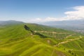 Nalati grassland with the blue sky Royalty Free Stock Photo