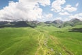 Nalati grassland with the blue sky Royalty Free Stock Photo