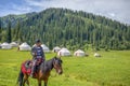 Nalati Grassland of Xinjiang, China Royalty Free Stock Photo