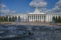 Fountain at the Parliament building of the Kabardino-Balkar Republic