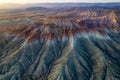 Nallihan District in Ankara, Turkey. The Girl Hill Natural Monument (Rainbow Hills).