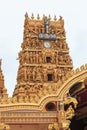 The Gopuram tower at the entrance to the Nallur Kandaswamy temple Kovil - Jaffna Sri Lanka Royalty Free Stock Photo