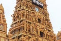 Details of the Gopuram tower at the entrance to the Nallur Kandaswamy temple Kovil - Jaffna Sri Lanka