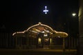 Nallur Kovil at night with lights