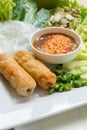 Nam-Nuang Thai-Vietnamese food Royalty Free Stock Photo