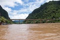 Nam Ou river in Nong Khiaw village Royalty Free Stock Photo