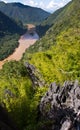 Nam Ou river in Nong Khiaw village