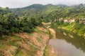 Nam Phak river in Muang Khua town, La