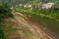 Nam Phak river in Muang Khua town, La