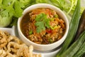 Nam Prik Aong (thai name) (Northern Thai Meat and Tomato Spicy Dip)