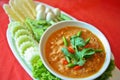 Nam prik pla ra thai food Royalty Free Stock Photo