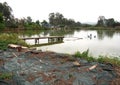 Nam Sang Wai Fishing Village Royalty Free Stock Photo