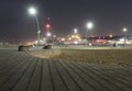 Namal Old Port in Tel Aviv, Israel by night