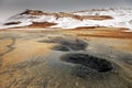 Namaskard geothermal active volcanic area in North West Iceland