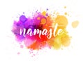 Namaste lettering Royalty Free Stock Photo