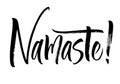 Namaste lettering