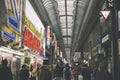 Namba arcade shopping street in Osaka, Japan Royalty Free Stock Photo