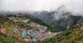 Namche Bazaar village, Nepal Himalaya. Royalty Free Stock Photo