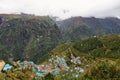 Namche Bazaar village, Nepal Himalaya. Royalty Free Stock Photo