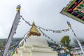 Namche Bazaar village on the way to Everest Base Camp, Khumbu Re Royalty Free Stock Photo