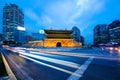 Namdaemun Gate Sungnyemun with city traffic, Seoul, South Korea