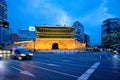 Namdaemun Gate Sungnyemun with city traffic, Seoul, South Korea