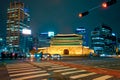 Namdaemun Gate Sungnyemun with city traffic, Seoul, South Korea