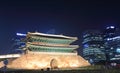 Namdaemun night cityscape Seoul South Korea Royalty Free Stock Photo