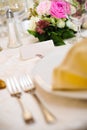 Name card on fancy table