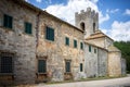 Old medieval abbey Badia a Coltibuono near Gaiole in Chianti, Italy Royalty Free Stock Photo