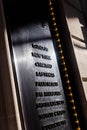 Name of the cities graven on entrance of the hotel in London Royalty Free Stock Photo