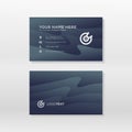 Modern business card gradient color style