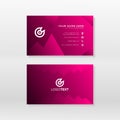Gradient name, corporate, idnetity and business card design template