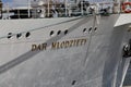 The name of the frigate Dar Mlodziezy