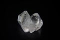 A herkimer diamond as tumbled gemstone and healing stone Royalty Free Stock Photo