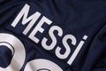 Name of Lionel Messi on PSG Paris Saint Germain Jersey