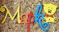 The name `Mark` - the inscription wooden letters